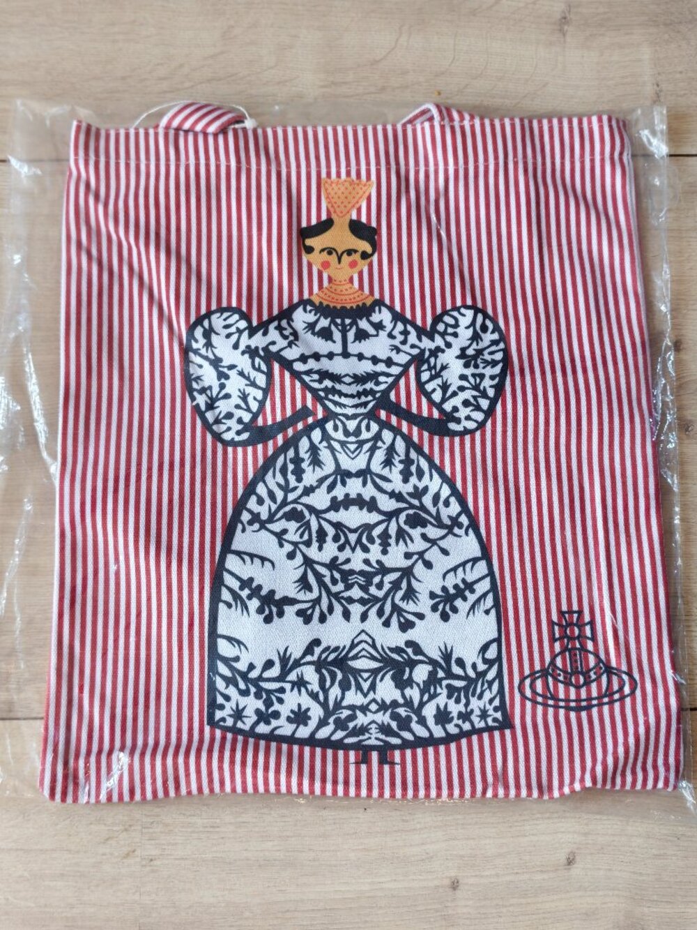 Vivienne Westwood Gift Tote Bag Large Logo Shopping Shopper Bag